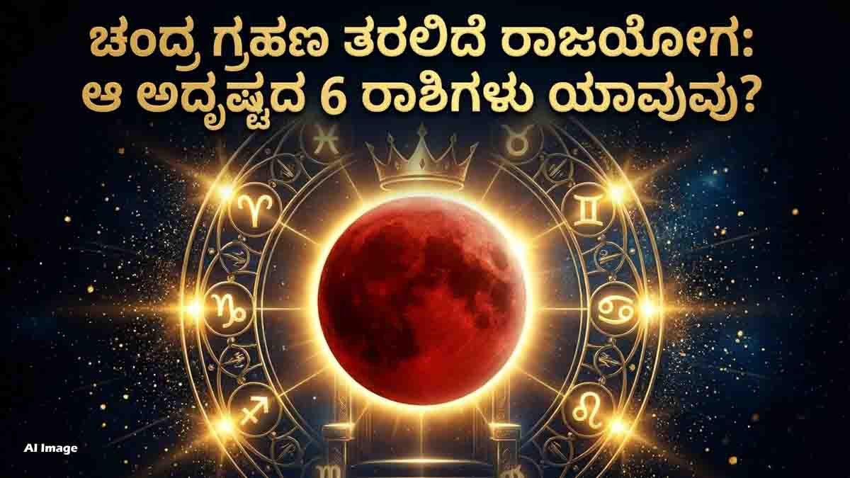 ಚಂದ್ರಗ್ರಹಣ 2026 (Moon Eclipse 2026): ಈ 6 ರಾಶಿಯವರಿಗೆ ಒಲಿಯಲಿದೆ ರಾಜಯೋಗ, ಭಾರಿ ಧನಲಾಭ ಮತ್ತು ಹೊಸ ಉದ್ಯೋಗ ಭಾಗ್ಯ! 4 Moon Eclipse 2026: 6 Zodiac Signs to Get Rajyoga, Money & Job Opportunities