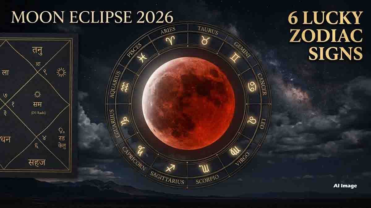 ಚಂದ್ರಗ್ರಹಣ 2026 (Moon Eclipse 2026): ಈ 6 ರಾಶಿಯವರಿಗೆ ಒಲಿಯಲಿದೆ ರಾಜಯೋಗ, ಭಾರಿ ಧನಲಾಭ ಮತ್ತು ಹೊಸ ಉದ್ಯೋಗ ಭಾಗ್ಯ! 2 Moon Eclipse 2026: 6 Zodiac Signs to Get Rajyoga, Money & Job Opportunities