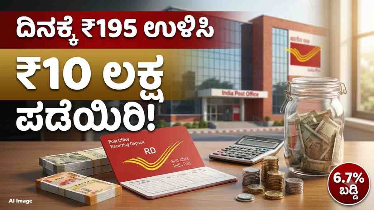 Post Office RD Scheme: Save ₹195 Daily to Build ₹10 Lakh? Check 6.7% Interest & Calculation