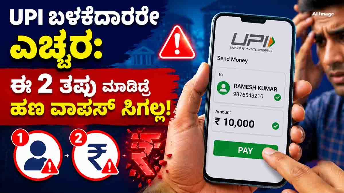 UPI Payment Safety showing a user checking the recipient name and payment amount before sending money