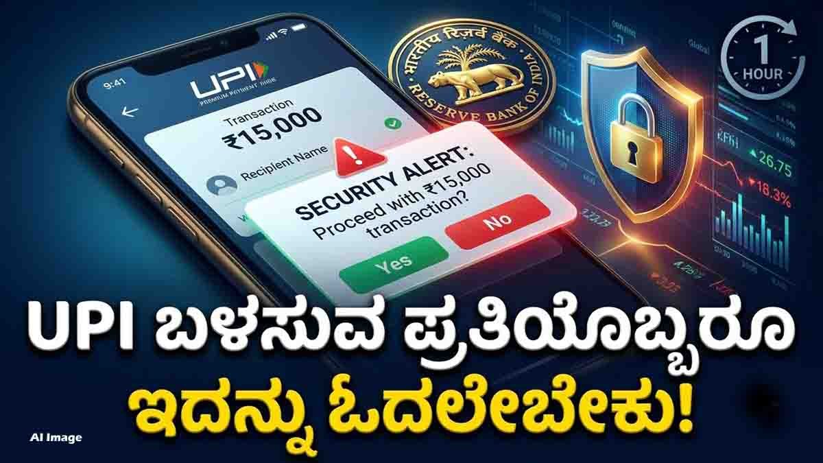 UPI Payment Rules by RBI introducing Yes or No confirmation alerts, one-hour cooling period for high-value transactions, and enhanced security against cyber fraud.