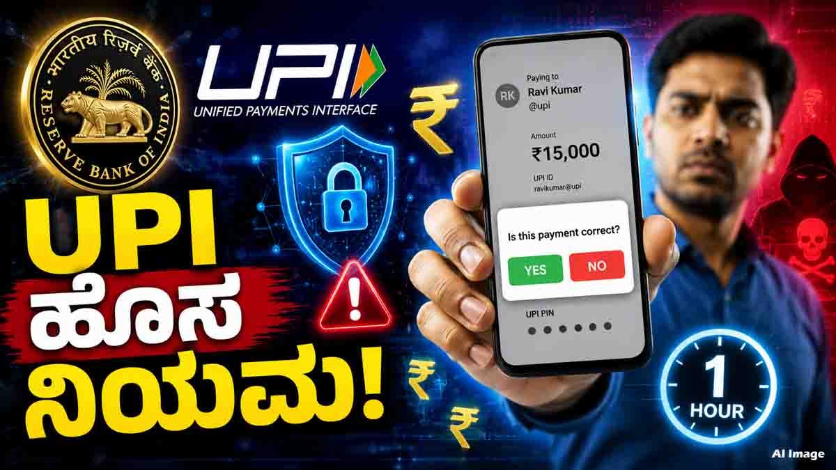 UPI Payment Rules by RBI introducing Yes or No confirmation alerts, one-hour cooling period for high-value transactions, and enhanced security against cyber fraud.