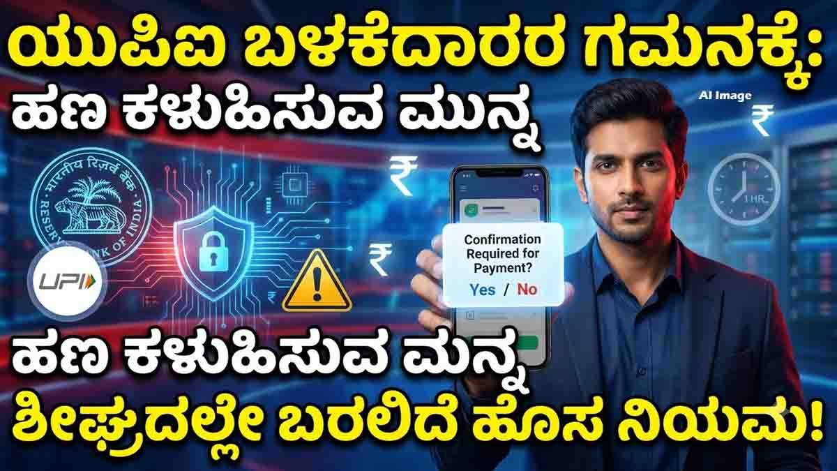 UPI Payment Rules by RBI introducing Yes or No confirmation alerts, one-hour cooling period for high-value transactions, and enhanced security against cyber fraud.