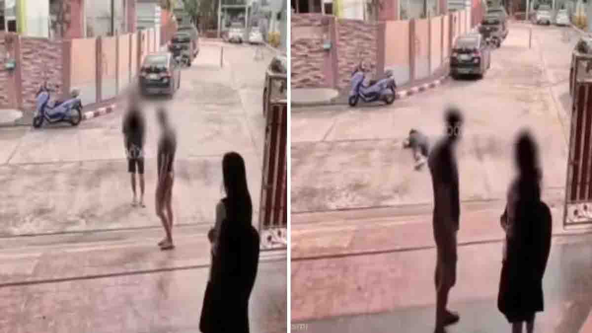 Viral video allegedly shows a father confronting a man accused of following his daughter.