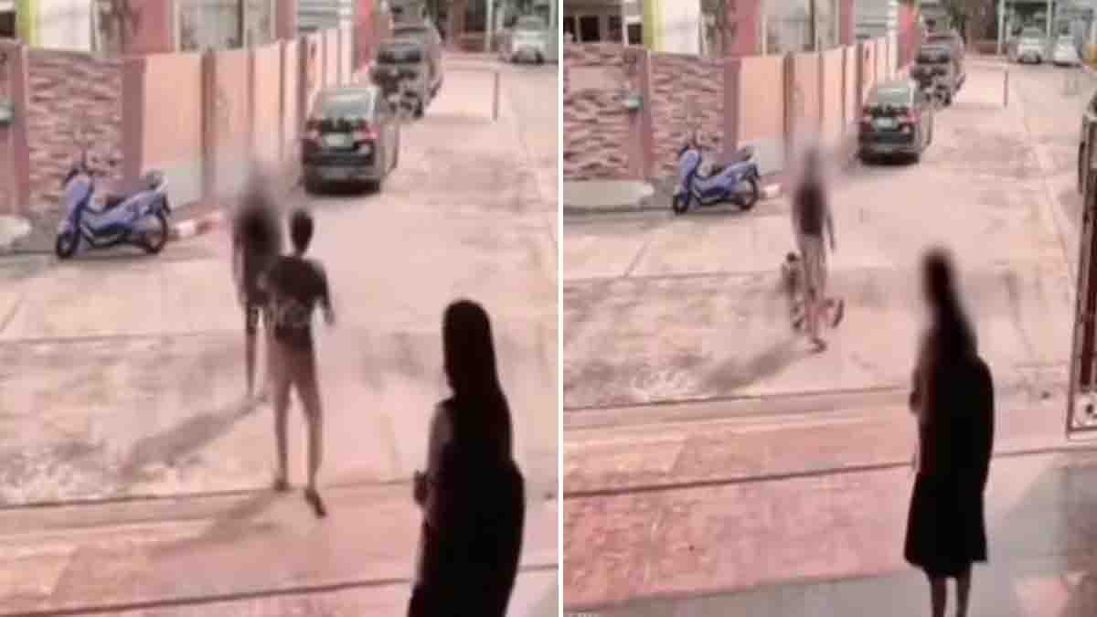 Viral video allegedly shows a father confronting a man accused of following his daughter.