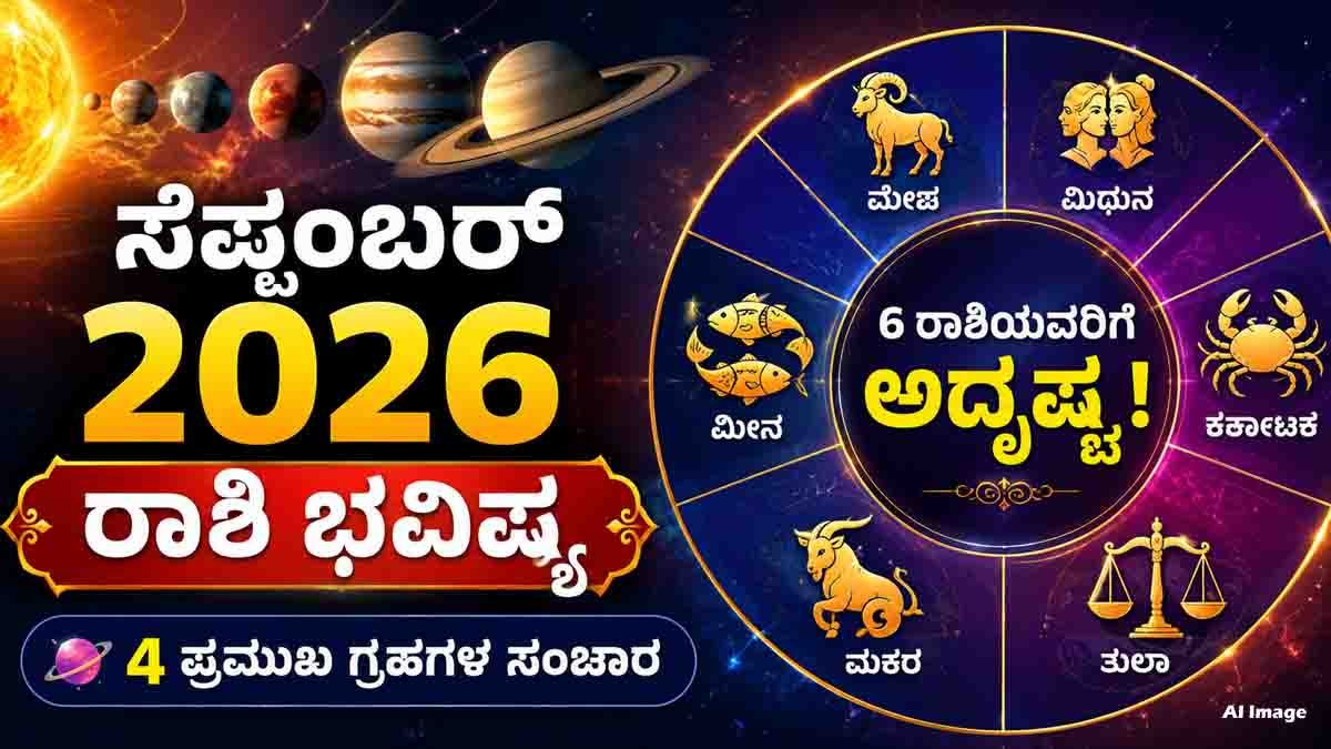 September 2026 Horoscope: 6 Lucky Zodiac Signs to Gain Wealth & Success