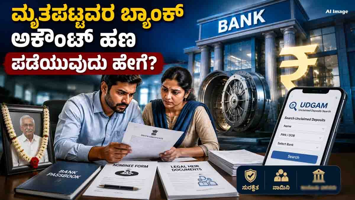 Bank Account after death showing nominee and legal heir claiming the deceased person’s money