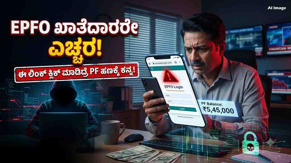 ಇಪಿಎಫ್ಒ (EPFO PF Fraud Alert) ಖಾತೆದಾರರೇ ಗಮನಿಸಿ: ಈ ಒಂದು ಲಿಂಕ್ ಕ್ಲಿಕ್ ಮಾಡಿದರೆ ನಿಮ್ಮ ಪಿಎಫ್ ಹಣ ಲೂಟಿಯಾಗಬಹುದು! 3 EPFO PF fraud alert warning employees about fake links, phishing scams and UAN OTP theft