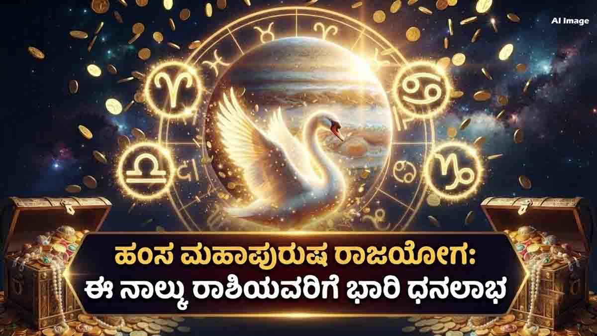 Hamsa Raja Yoga August 2026 brings prosperity, career success, and financial growth for Aries, Cancer, Libra, and Capricorn zodiac signs.