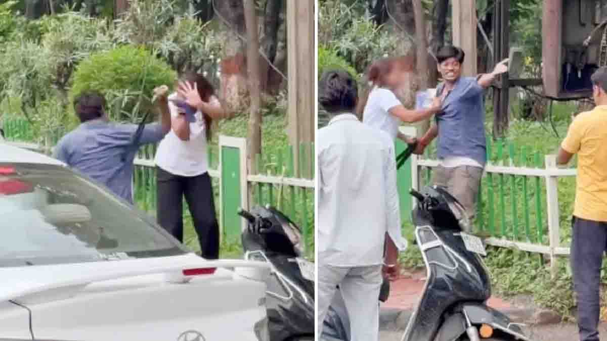indore viral video husband beats wife 1