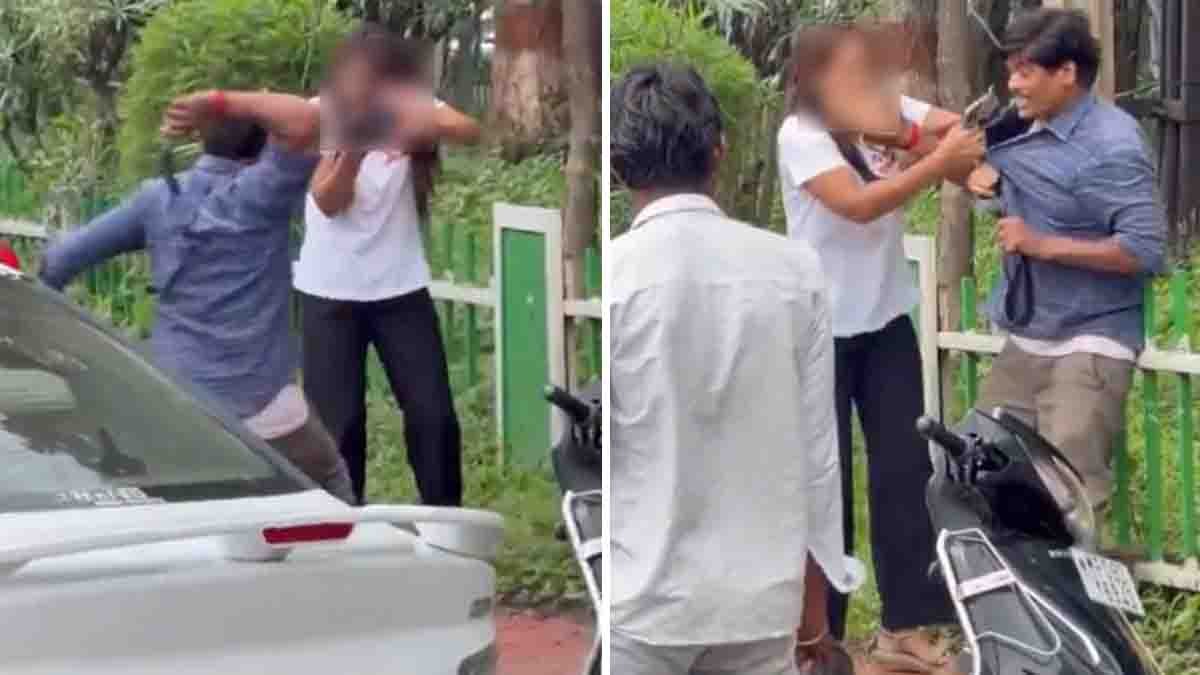 indore viral video husband beats wife 3