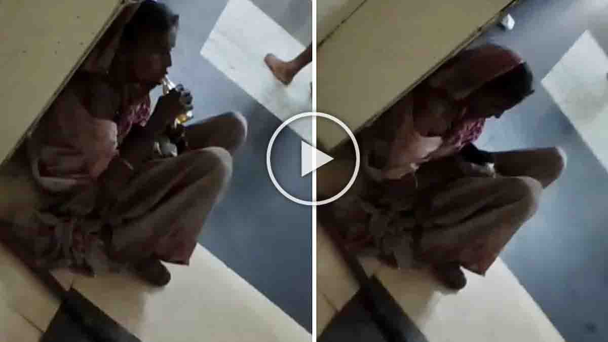 Jabalpur Hospital Viral Video : ಜಬಲ್ಪುರದ ಆಸ್ಪತ್ರೆಯ ವಾರ್ಡ್ನಲ್ಲೇ ಕುಳಿತು ಮದ್ಯಪಾನ ಮಾಡಿದ ಮಹಿಳೆ; ವಿಡಿಯೋ ವೈರಲ್! 2 Jabalpur hospital viral video reportedly shows a woman drinking alcohol inside a hospital ward