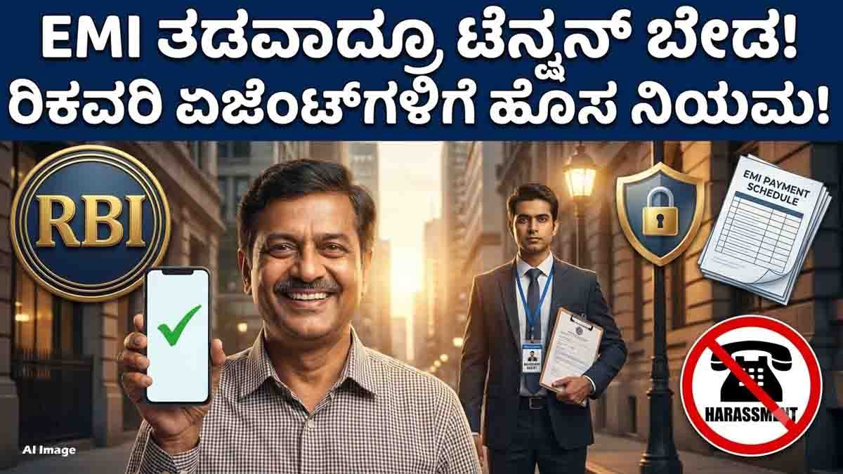 Loan Recovery Rules 2026 : ಇಎಂಐ ಕಟ್ಟಲು ತಡವಾದರೆ ಇನ್ಮುಂದೆ ಟೆನ್ಷನ್ ಬೇಡ: ಸಾಲ ವಸೂಲಾತಿಗೆ ಆರ್ಬಿಐ ತಂದಿದೆ ಹೊಸ ರೂಲ್ಸ್! 2 Loan Recovery Rules 2026 RBI guidelines for borrowers