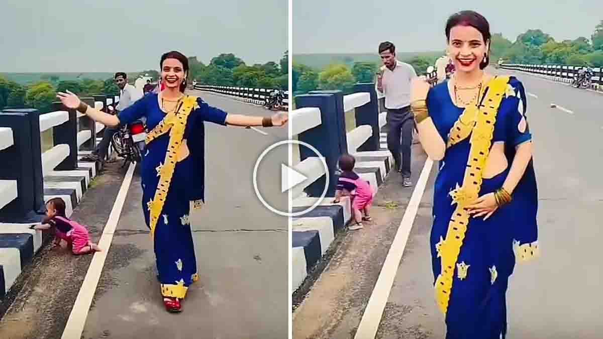 Mother Viral Reel Video : ರೀಲ್ಸ್ ಹುಚ್ಚಿಗೆ ಮಗುವನ್ನೇ ಬಲಿ ಕೊಡೋಕೆ ಹೊರಟ್ರಾ? ಬ್ರಿಡ್ಜ್ ಅಂಚಿನಲ್ಲಿ ಪುಟ್ಟ ಕಂದಮ್ಮ: ವೈರಲ್ ವಿಡಿಯೋಗೆ ನೆಟ್ಟಿಗರ ಕಿಡಿ! 8 Mother viral reel video showing a child near a dangerous bridge edge while the mother records