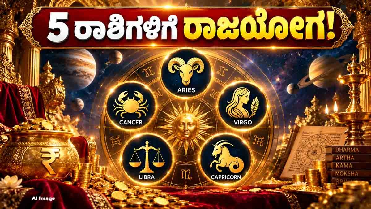 5 zodiac signs set to experience Rajyoga, financial gains and career growth until September 30
