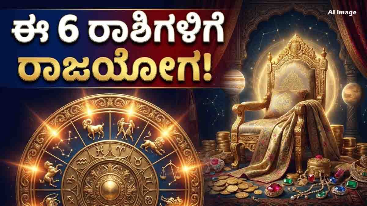 Zodiac Signs : ಜನವರಿ 2ರವರೆಗೆ ಈ 6 ರಾಶಿಗಳಿಗೆ ಮುಟ್ಟಿದ್ದೆಲ್ಲಾ ಚಿನ್ನ: ನಿಮ್ಮ ರಾಶಿಯೂ ಈ ಲಿಸ್ಟ್ನಲ್ಲಿದೆಯಾ? 3 Six zodiac signs that may experience financial gains, prosperity and positive changes until January 2 according to astrology