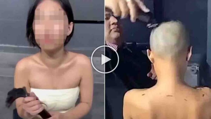 Bangkok Woman Head Shaved Over Unpaid Bar Bill