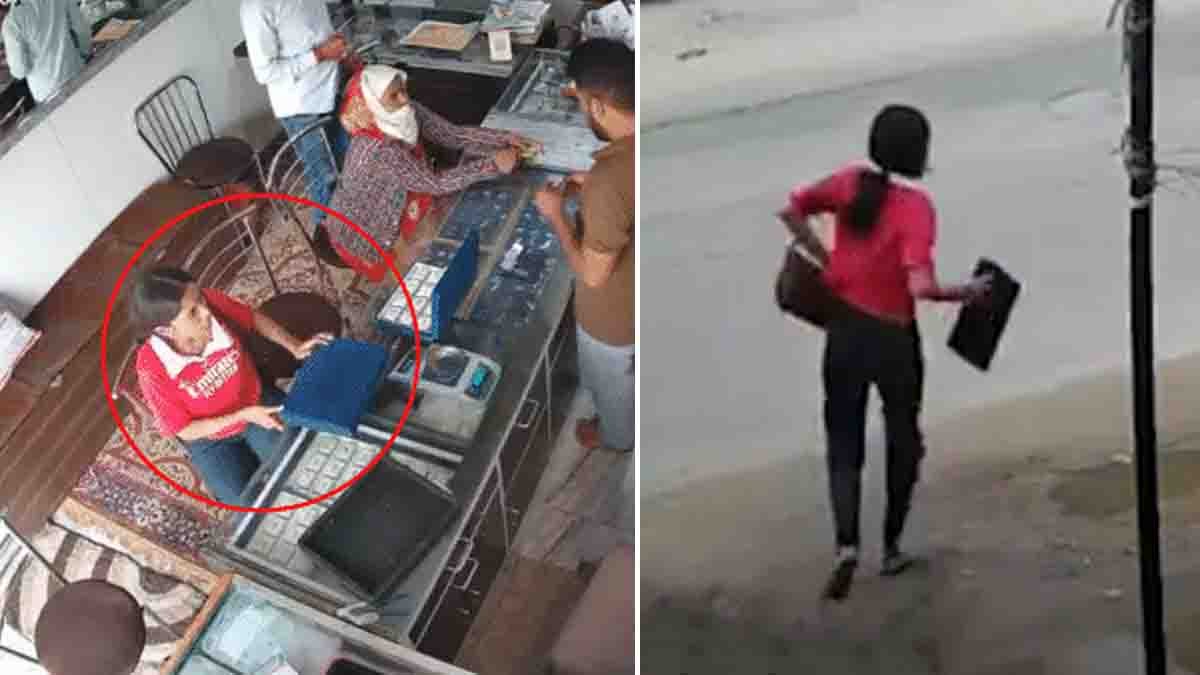 Jaipur Woman Steals Gold : ಜೈಲಿಗೆ ಹೋಗಬೇಕೆಂಬ ವಿಚಿತ್ರ ಆಸೆಯಿಂದ ಬರೋಬ್ಬರಿ 20 ಲಕ್ಷ ರೂ. ಮೌಲ್ಯದ ಚಿನ್ನ ಕದ್ದ ಯುವತಿ! ಇಲ್ಲಿದೆ ವೈರಲ್ ವಿಡಿಯೋ..! 2 Jaipur woman steals gold jewellery worth ₹20 lakh from a jewellery store