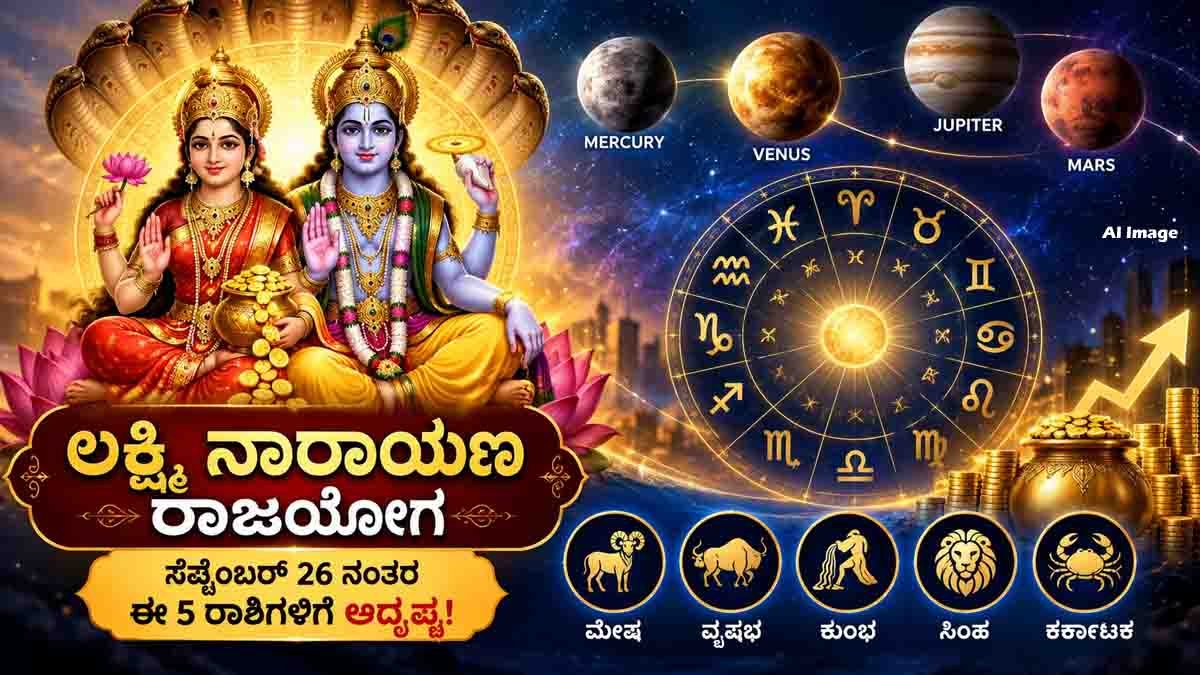 Lakshmi Narayan Rajyoga bringing financial and career opportunities for 5 lucky zodiac signs