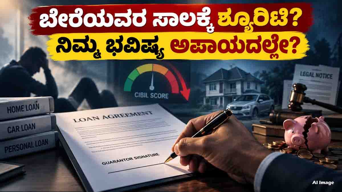 Loan Guarantor Risks : ಸಾಲಕ್ಕೆ ಶ್ಯೂರಿಟಿ ನಿಲ್ಲುವ ಮುನ್ನ ಹತ್ತು ಬಾರಿ ಯೋಚಿಸಿ: ಸ್ನೇಹಿತರ ಸಾಲ ನಿಮ್ಮ ಆರ್ಥಿಕ ನೆಮ್ಮದಿಗೆ ಕಂಟಕವಾಗದಿರಲಿ...! 1 Loan Guarantor Risks including CIBIL score impact, repayment liability and financial consequences