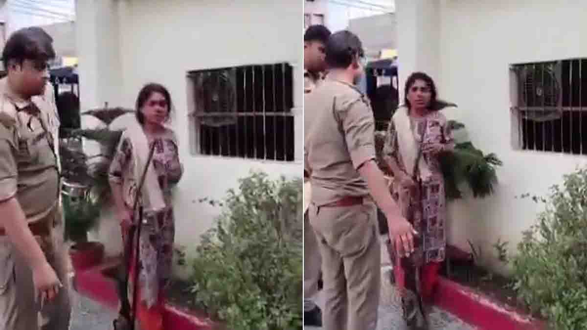 Maharajganj woman arrives at police station with a double-barreled gun