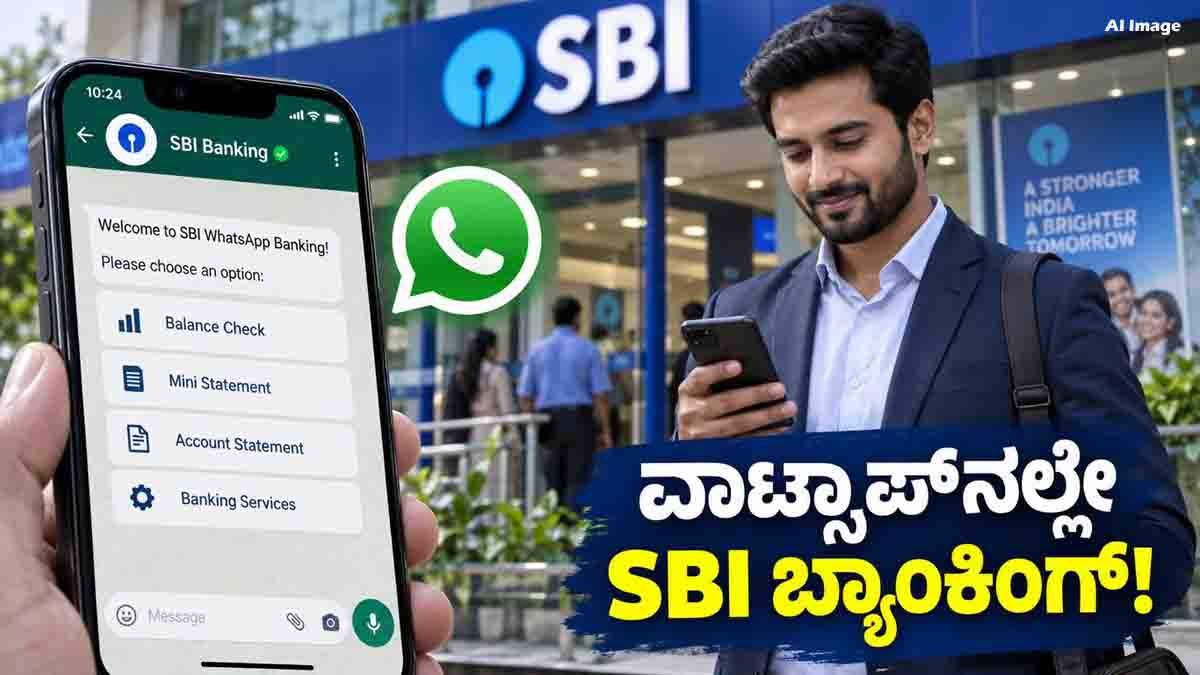 SBI WhatsApp Banking balance check and banking services on WhatsApp