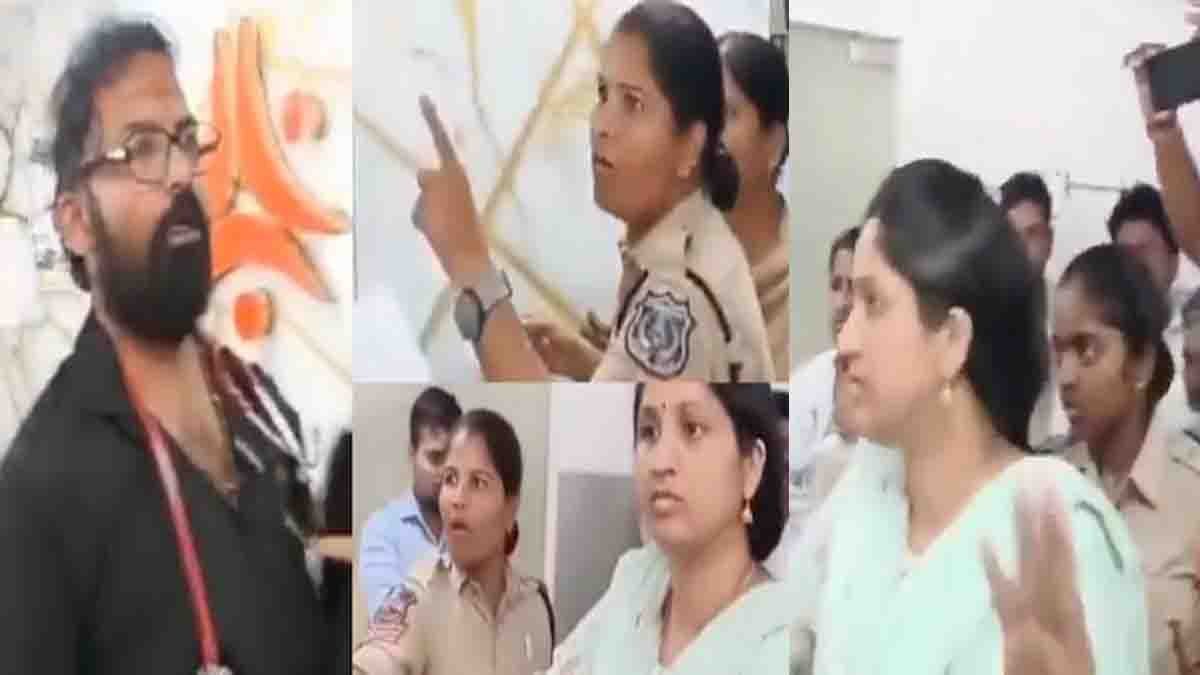 Ayyappa Devotee and Woman Police involved in a heated argument