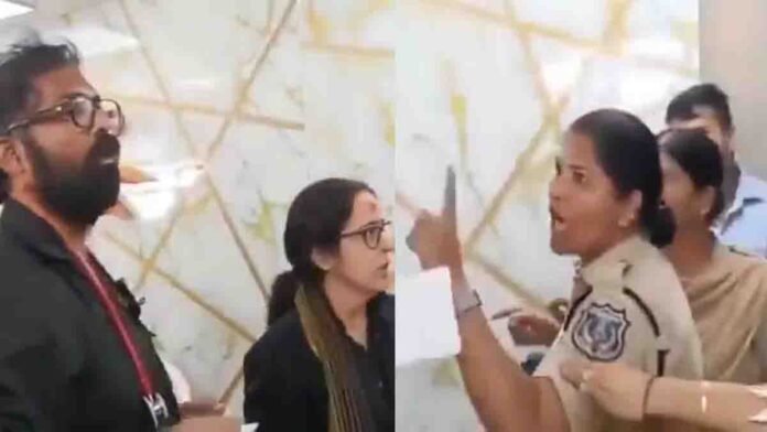 Ayyappa Devotee and Woman Police involved in a heated argument