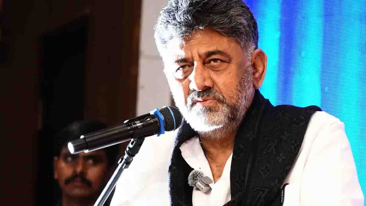 DK Shivakumar speaking about Karnataka guarantee schemes continuing after 2028