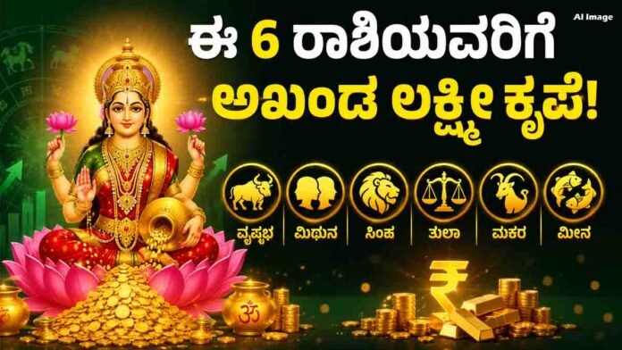 Lakshmi blessings for 6 zodiac signs bringing unexpected financial gains in September 2026