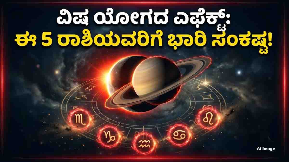 Shani Chandra Vish Yoga and its effects on 5 zodiac signs