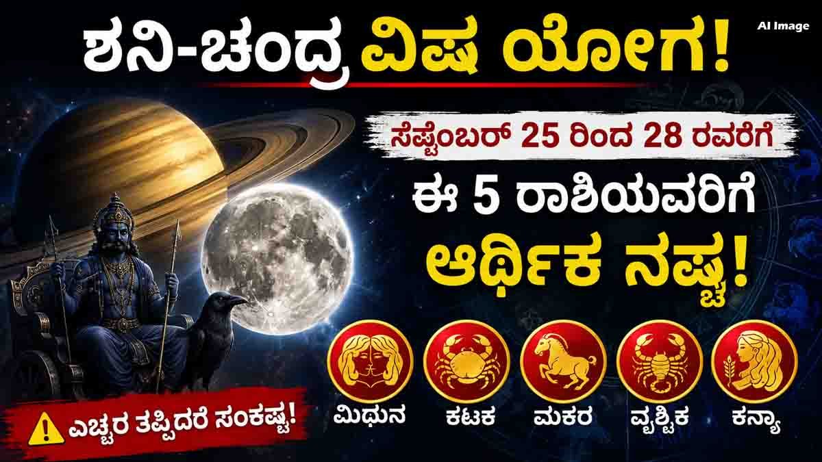 Shani Chandra Vish Yoga and its effects on 5 zodiac signs