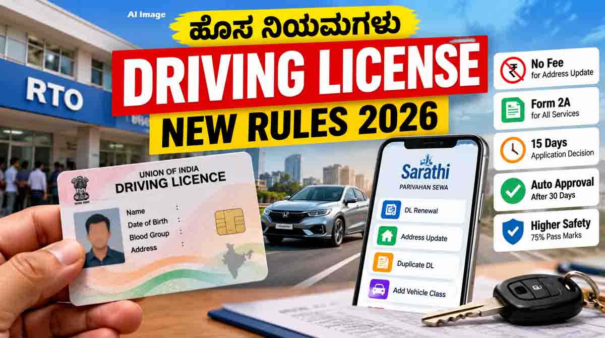 Driving License new rules 2026 in India with proposed licence updates and RTO services
