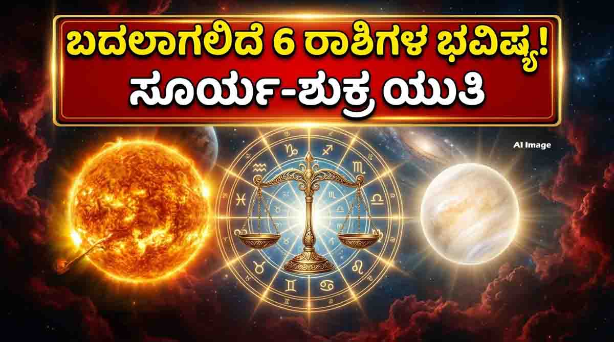 Sun-Venus conjunction 2026 in Libra and astrological predictions for six zodiac signs.