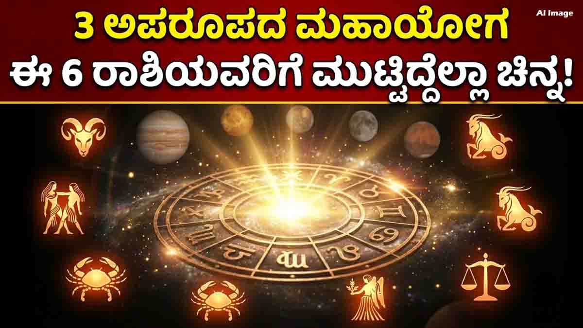 Triple Mahayoga from October 11–13 is believed to bring prosperity and good fortune to six zodiac signs.