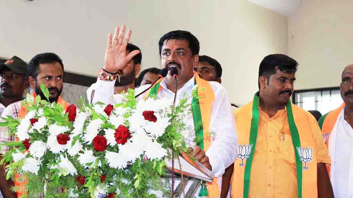 B Y Vijayendra Attacks Congress Over Guarantee Schemes in Karnataka at Bagepalli