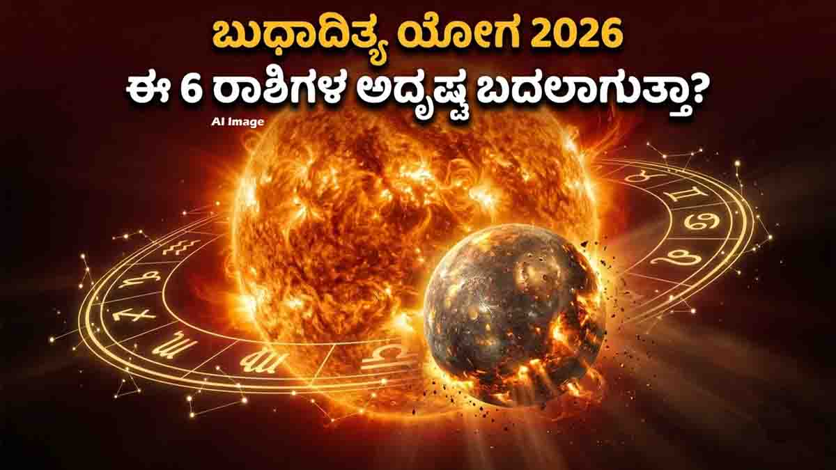Budhaditya Yoga 2026 astrology predictions for Aries, Gemini, Cancer, Virgo, Sagittarius and Capricorn zodiac signs.