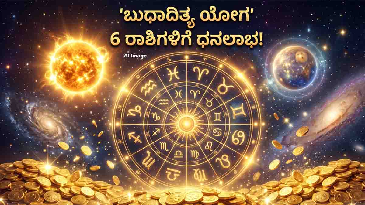 Budhaditya Yoga 2026 astrology predictions for Aries, Gemini, Cancer, Virgo, Sagittarius and Capricorn zodiac signs.