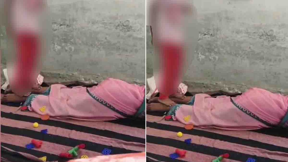 Chhindwara Anganwadi viral video involving a child and Anganwadi staff member