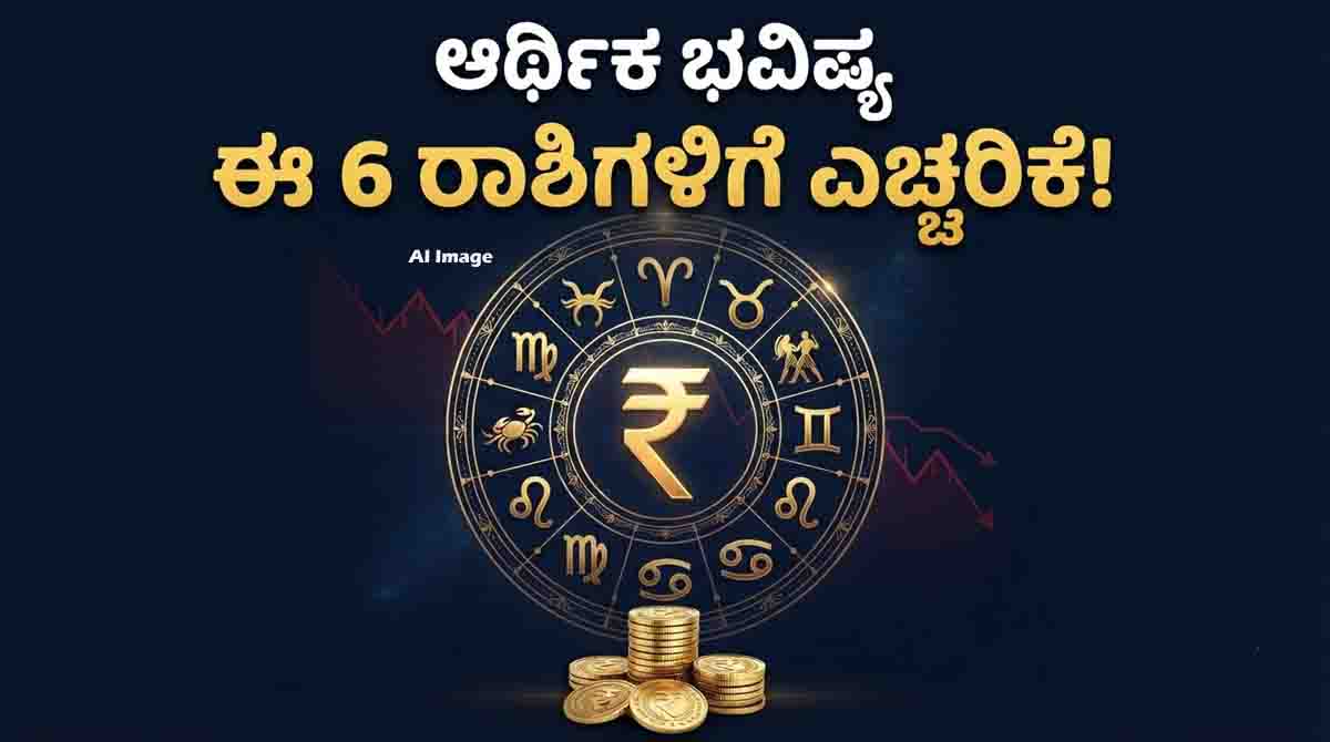 Financial astrology predictions for six zodiac signs facing possible financial challenges.