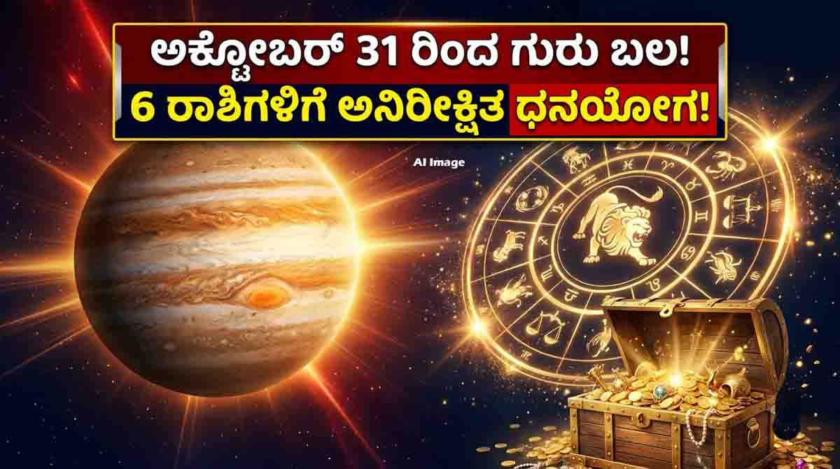 Jupiter transit into Leo in 2026 and six zodiac signs associated with Raj Yoga and wealth in Vedic astrology.