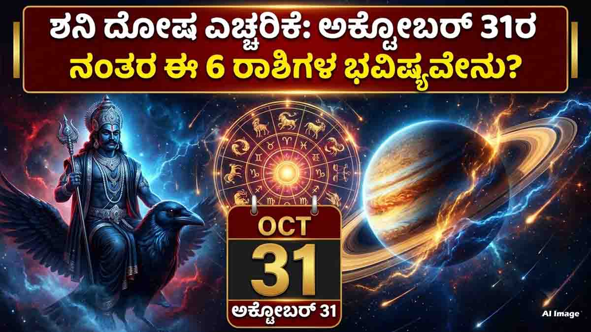 Shani Dosha after October 31 and Saturn’s influence on six zodiac signs