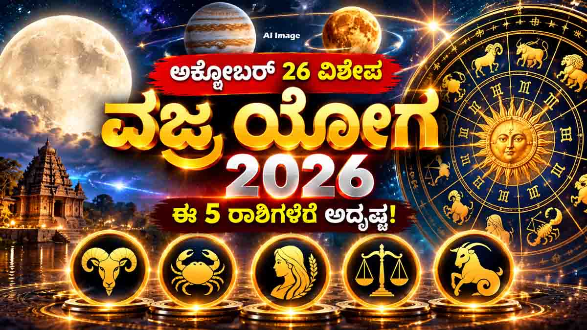 Vajra Yoga 2026 astrology predictions for five zodiac signs on Shigi Purnima