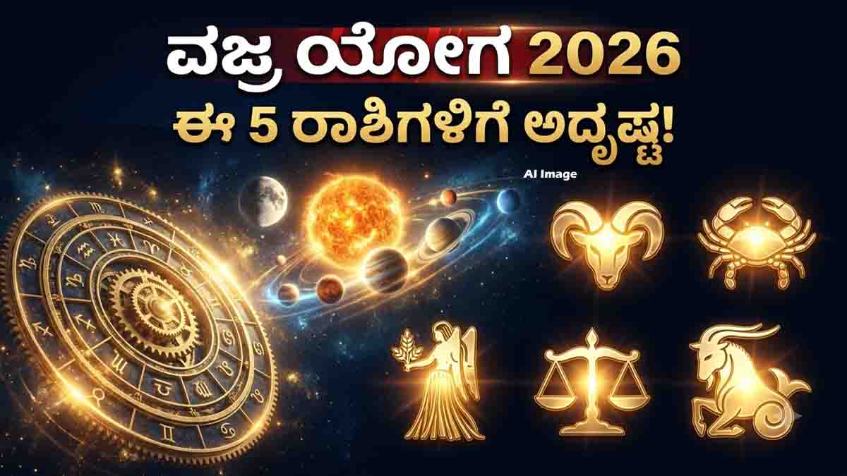 Vajra Yoga 2026 astrology predictions for five zodiac signs on Shigi Purnima