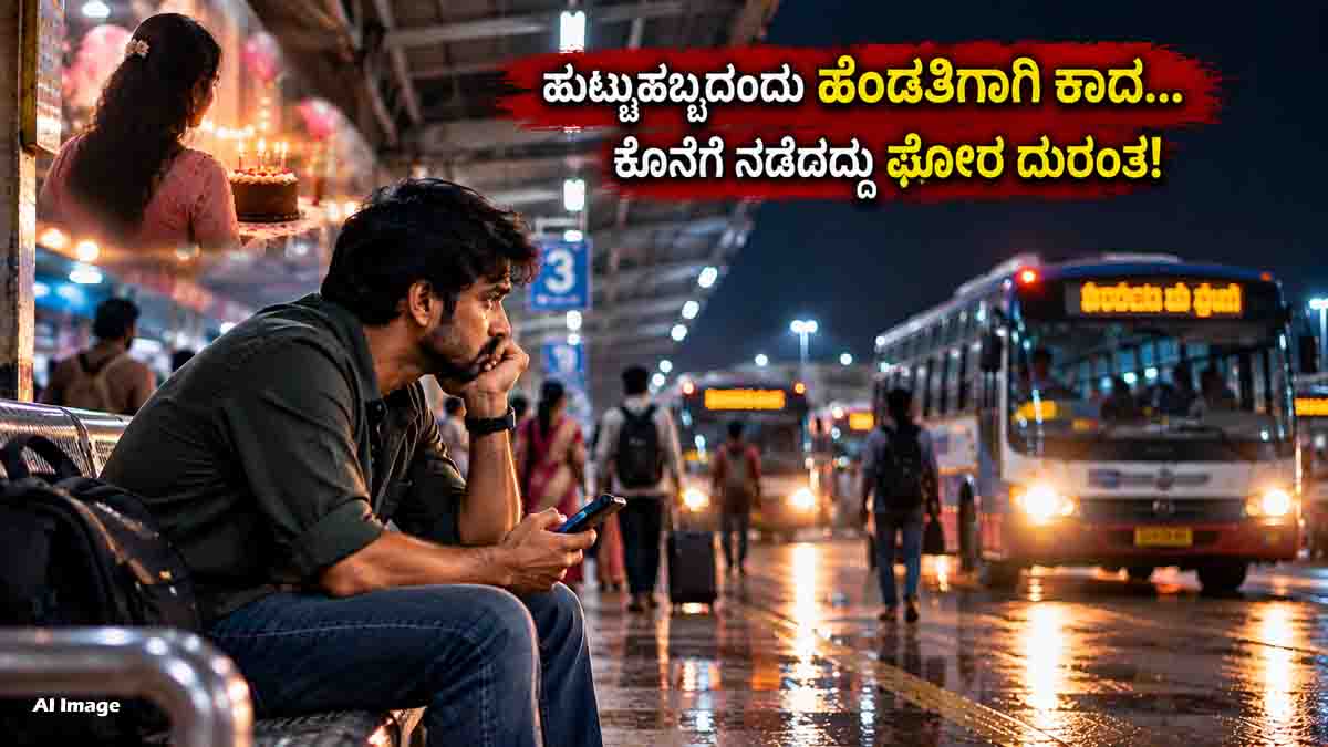 Wife birthday tragedy after husband waits for his wife at a Telangana bus stand